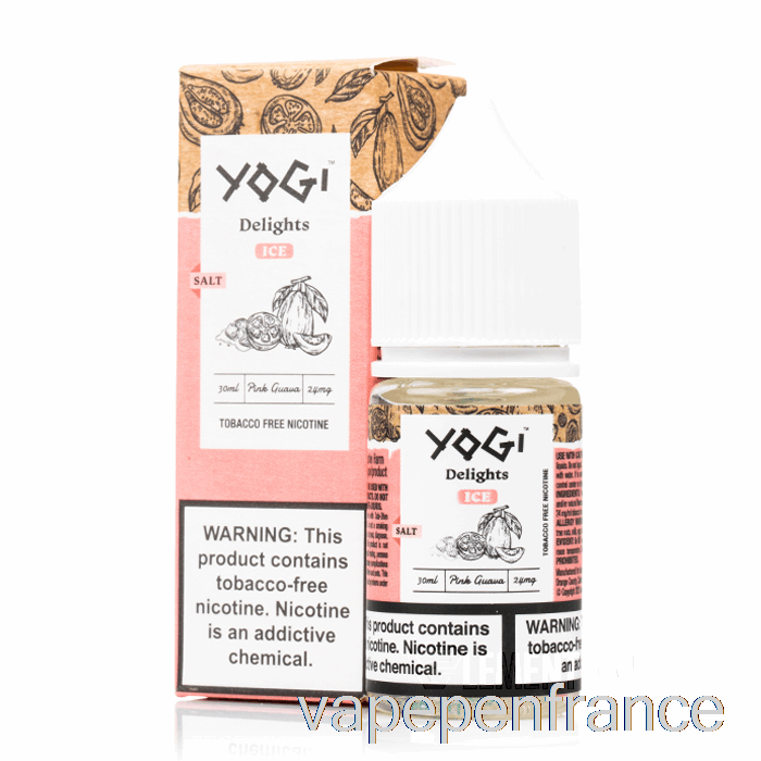 Sels De Glace à La Goyave Rose - Délices Yogi - Stylo Vape 30 Ml 24 Mg